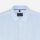 Camicia olymp in puro lino a righe celeste regular fit