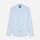 Camicia olymp in puro lino a righe celeste regular fit