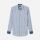 Camicia olymp in puro lino a righe azzurro regular fit