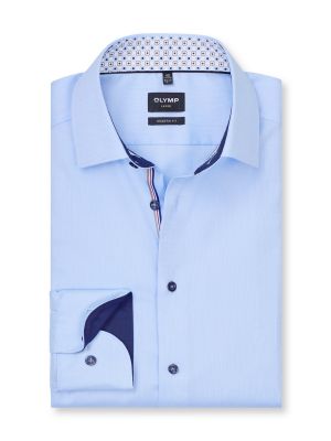 Olymp luxor modern fit shirt light blue new kent collar