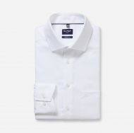 White Olymp Luxor modern fit shirt in dobby cotton