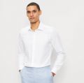 Camicia bianca olymp slim fit in cotone stretch operato