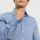 Camicia azzurra olymp slim fit in cotone stretch operato