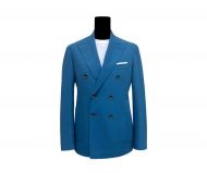 Simbols double-breasted unlined suit sugar paper