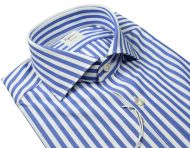 Ingram dynamo camicia tecnica no‑iron a righe azzurro