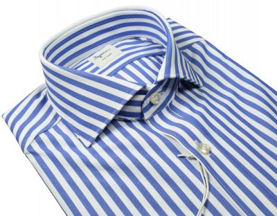 Ingram technical no‑iron shirt with blue stripes