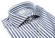 Ingram dynamo camicia tecnica no‑iron a righe blu