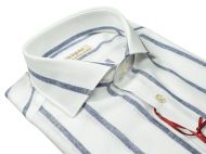 Pancaldi shirt linen cotton slim fit French collar