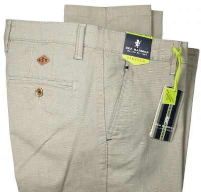 Pants sea barrier Italian attitude modern fit micro print