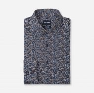 Olymp shirt modern fit blue with floral pattern