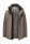 Giaccone fango milestone con collo in eco pelliccia staccabile 