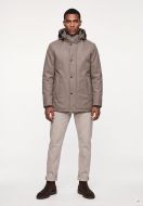 Giaccone fango milestone con collo in eco pelliccia staccabile 