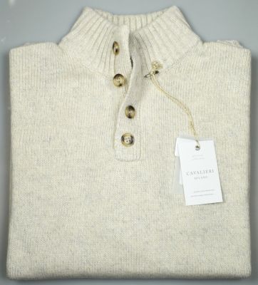 Little wolf with knight buttons, wool, cashmere, silk