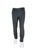 Pinstriped sea barrier pants with half elastic waistband
