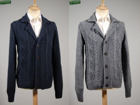 Cardigan jacket with patches ocean star