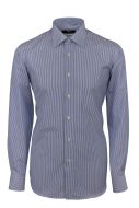 Cottonstir Ingram shirt with blue stripes regular fit