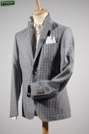 Jacket with patches grey Plaid