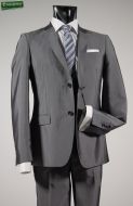 Abito slim fit grigio lucido john barritt