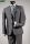 Glossy grey slim fit dress john barritt