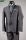 Glossy grey slim fit dress john barritt