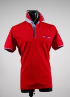 Pique cotton polo shirt with pocket mg in five colors