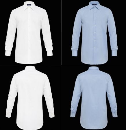 No iron cotton twill shirt ingram smooth regular fit